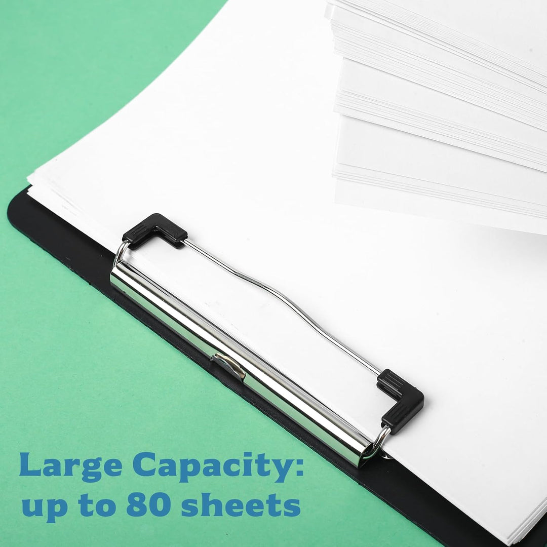 7 Stück Klemmbrett A4, Clipboard A4 Klemmbrettmappe mit Clip, Kunststoff Klemmbretter, Schreibbrett