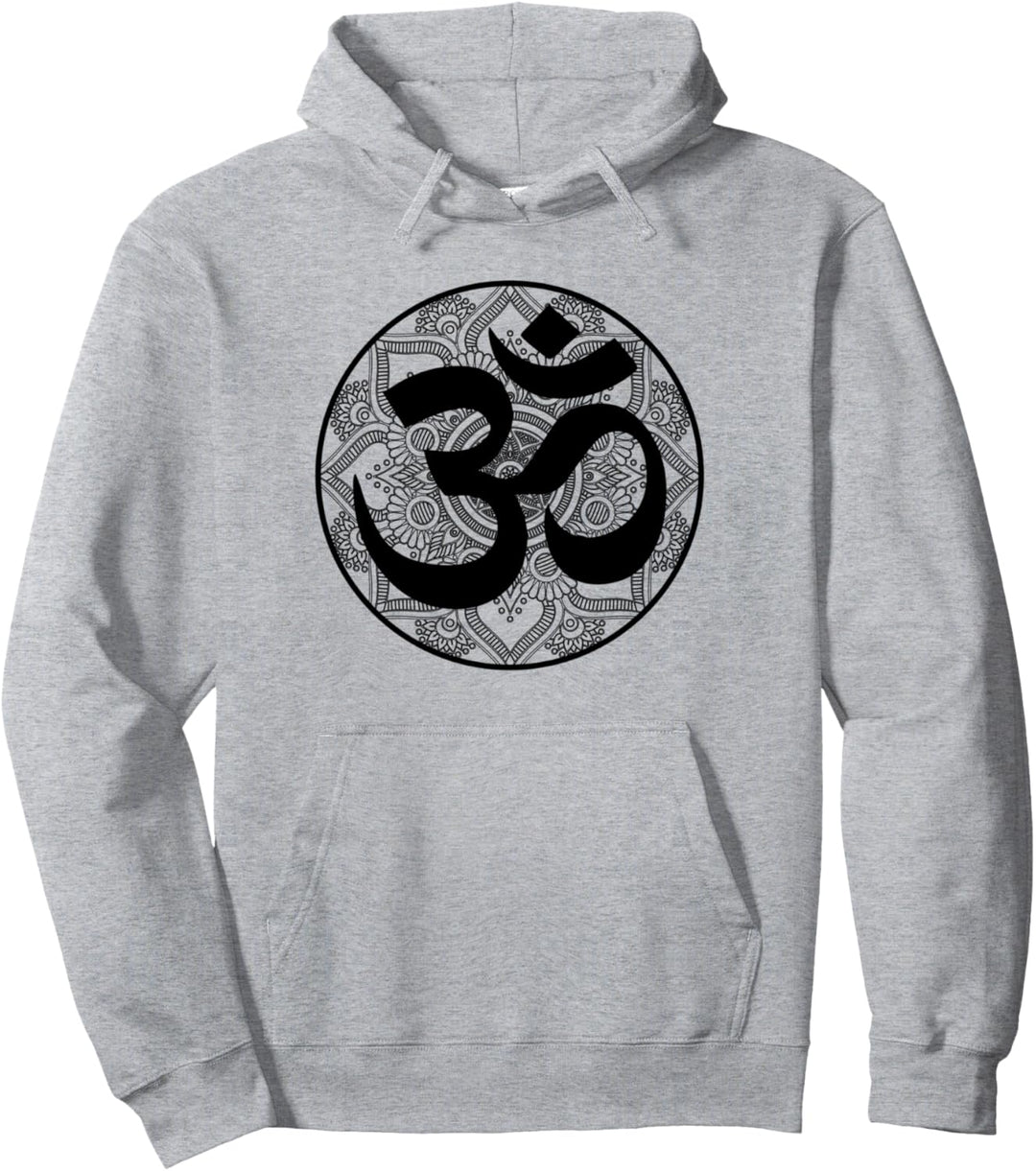 Mandala Om AUM OHM Meditation Yoga Spiritualität Namaste Zen Pullover Hoodie