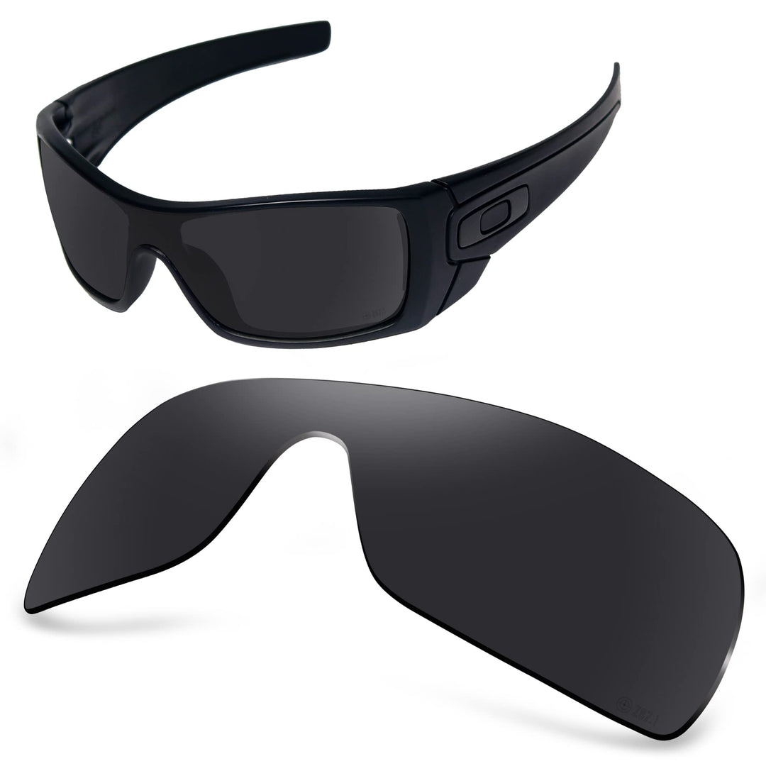 AOZAN ANSI Z87.1 Ersatzgläser kompatibel mit Oakley Batwolf OO9101 Sonnenbrille Onyx Schwarz – Polar