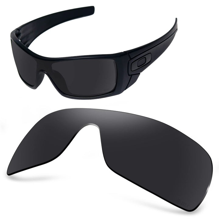 AOZAN ANSI Z87.1 Ersatzgläser kompatibel mit Oakley Batwolf OO9101 Sonnenbrille Onyx Schwarz – Polar