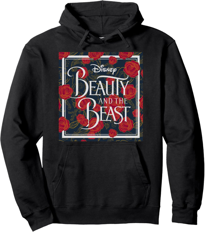 Disney Beauty And The Beast Rose Box Logo Pullover Hoodie