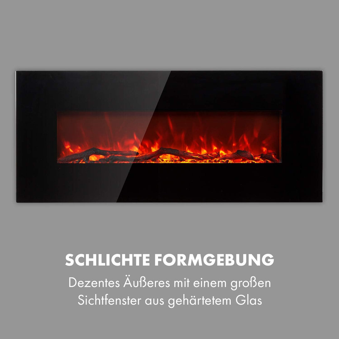 Klarstein Elektrokamin, Elektro Heizungen für Wohnzimmer & Innenräume, Elektrischer Kamin mit LED Fl