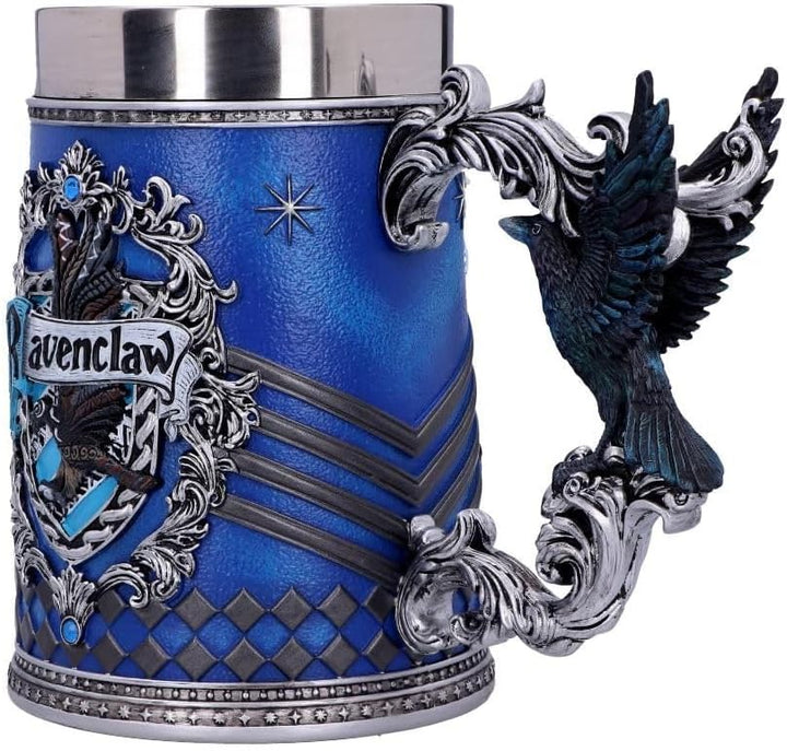 Nemesis Now Harry Potter Ravenclaw Hogwarts House Collectable Tankard, Kunstharz, Blau, Silber, 1.25