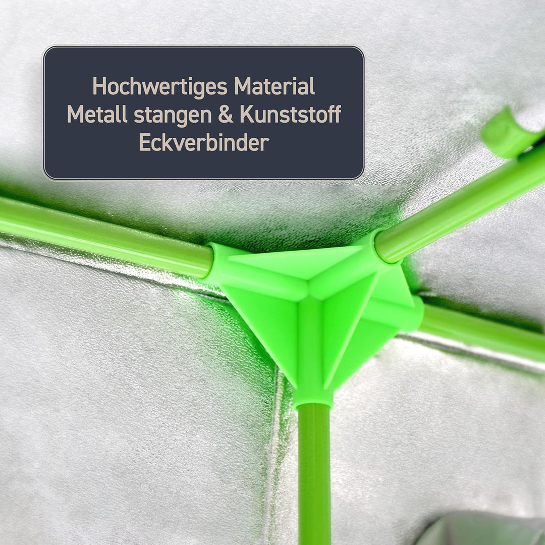 Rapid Teck® Grow Zelt (60 x 60 x 180 cm) Home Grow Tent | Indoor Growzelt | schwarz grün | Growroom