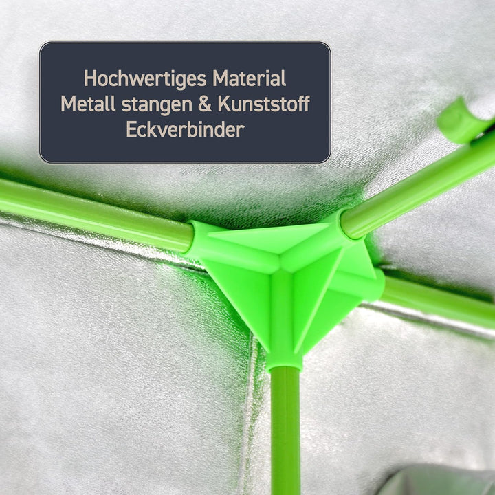 Rapid Teck® Grow Zelt (60 x 60 x 180 cm) Home Grow Tent | Indoor Growzelt | schwarz grün | Growroom