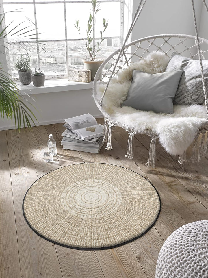 wash+dry Fussmatte, Cascara beige 85x85cm breige, innen und aussen, waschbar, Cascara beige 85x85cm