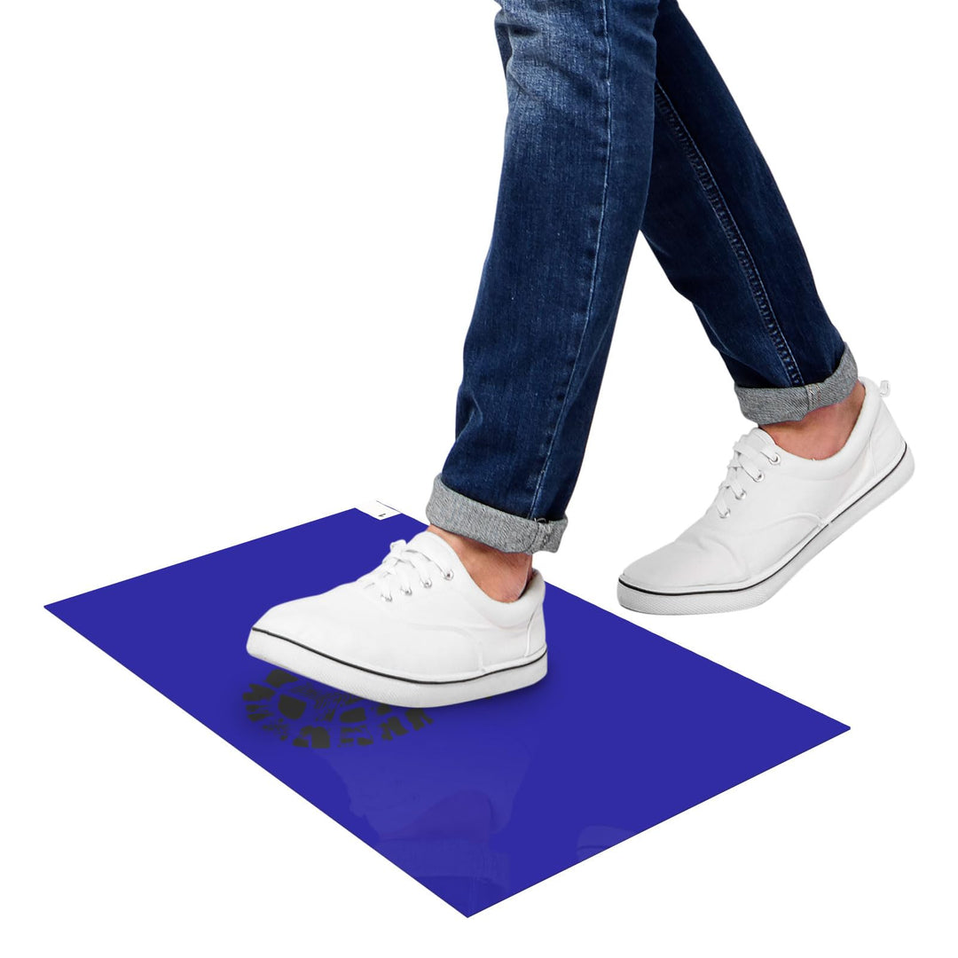 sourcing map 110 Stück Reinraum-Klebefussmatten, 13" x 17" Polyethylen-Klebematten, Erfassen von Sch