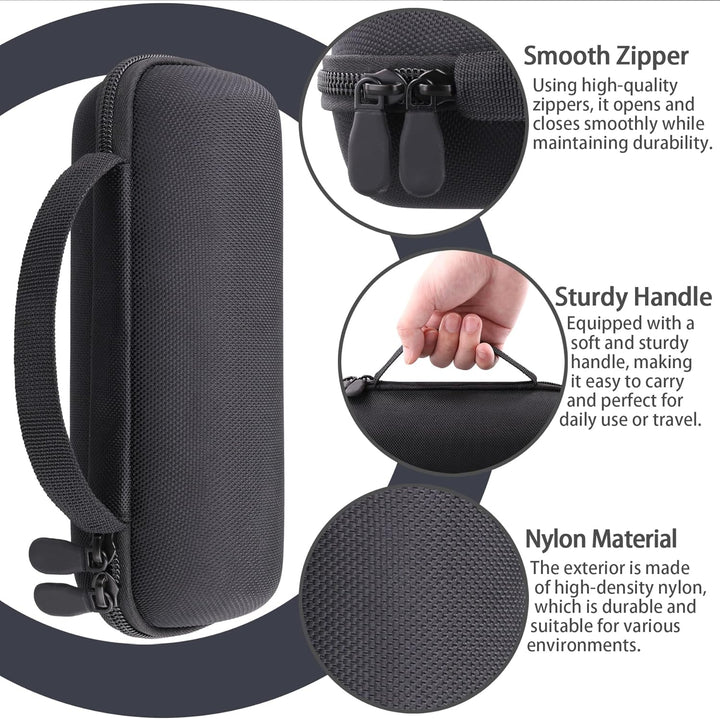 co2CREA Tasche für JBL Grip Kompakter Bluetooth Lautsprecher Hülle Case Etui Tragetasche Schwarz, Sc