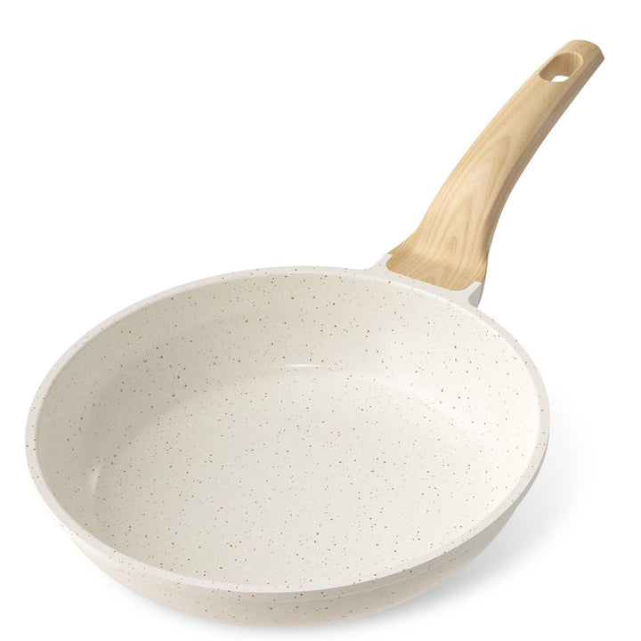 YASHE Bratpfanne mit Antihaftbeschichtung, 24 cm, Pfanne mit Granitbeschichtung für Eier, Pfannkuche