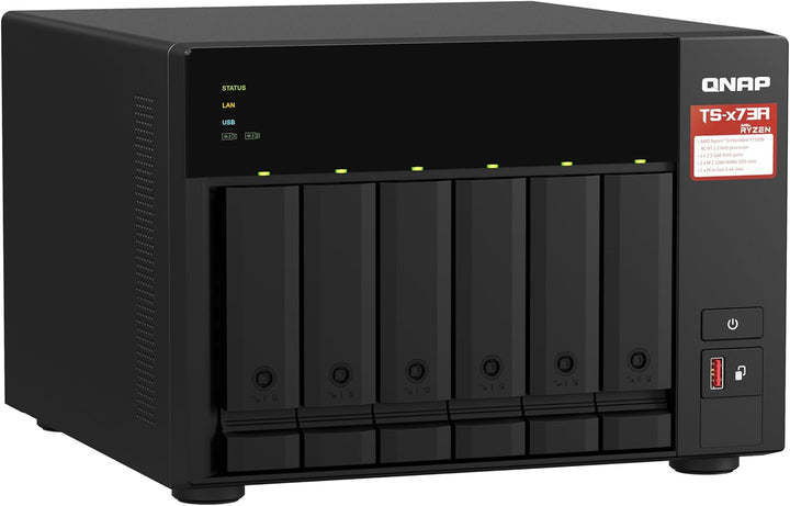 Qnap NAS + Switch Bundle QNAP TS-673A + QSW-1105-5T | Upgrade to 2,5GbE Networking, 6-Bay 3,5"/2,5"-