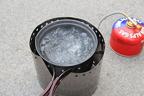 Lixada Ultraleichter Titan Outdoor Campingkocher Windschutz Regenschirm Winddichte Platte 18cm