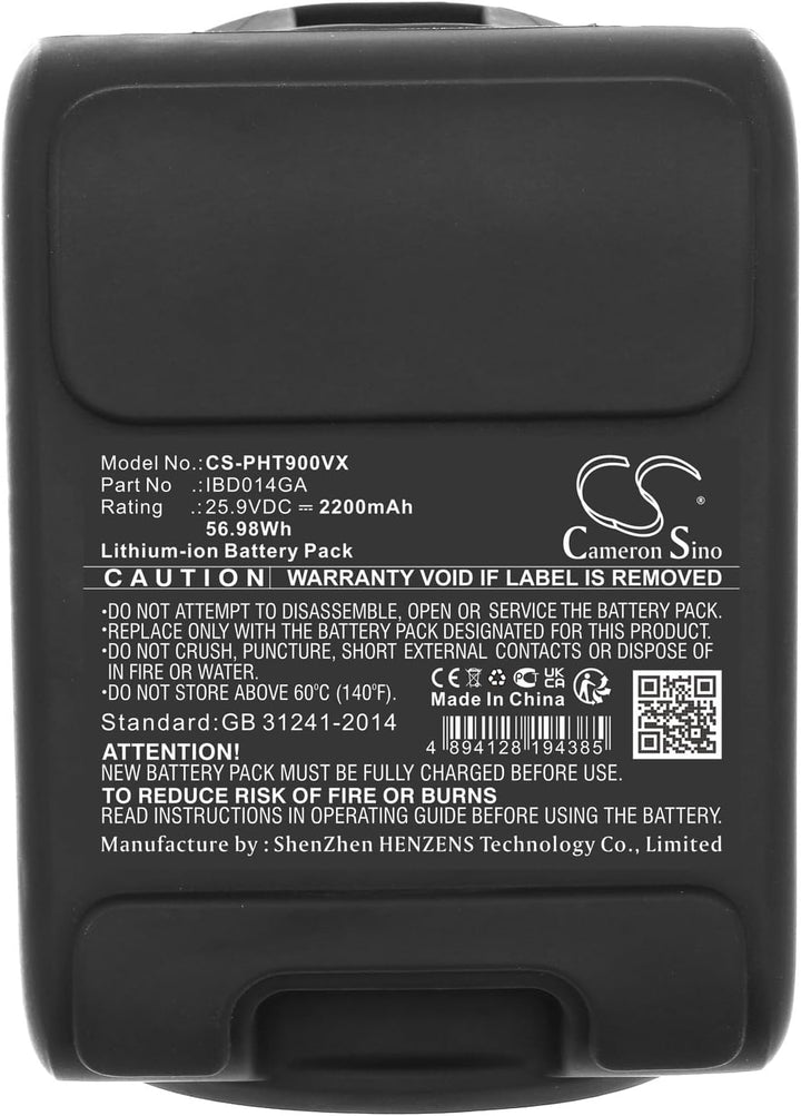 2200mAh Ersatzakku kompatibel mit Philips AquaTrio 9000, AquaTrio Cordless 9000, XC7053, XC7055, XC7