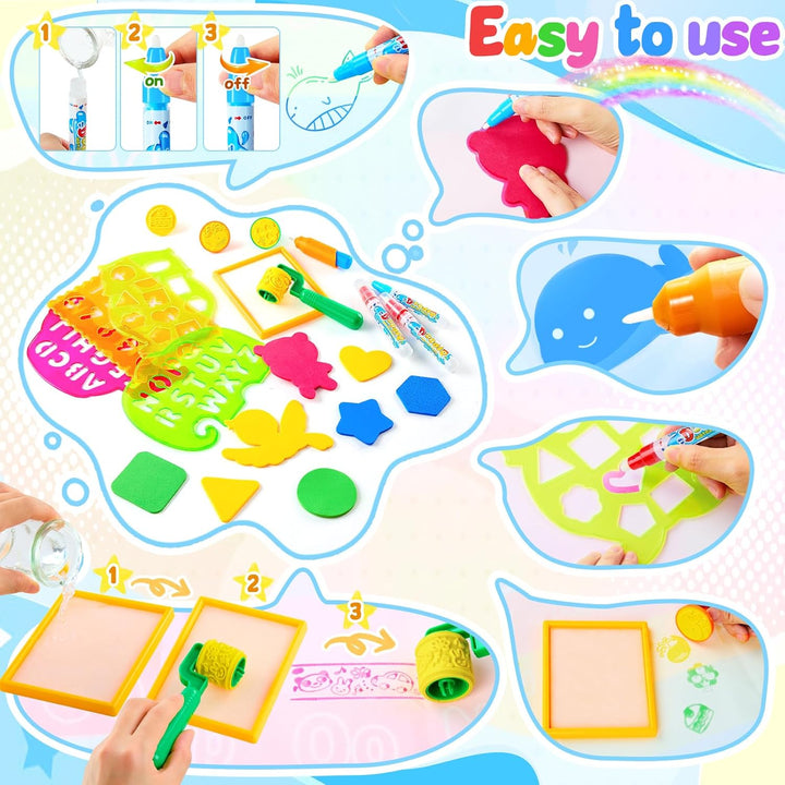 CGBOOM Wasser Doodle Matte, Malmatte 100 * 78cm XL Aqua Drawing Painting Matte, Malmatte Mit Wassers