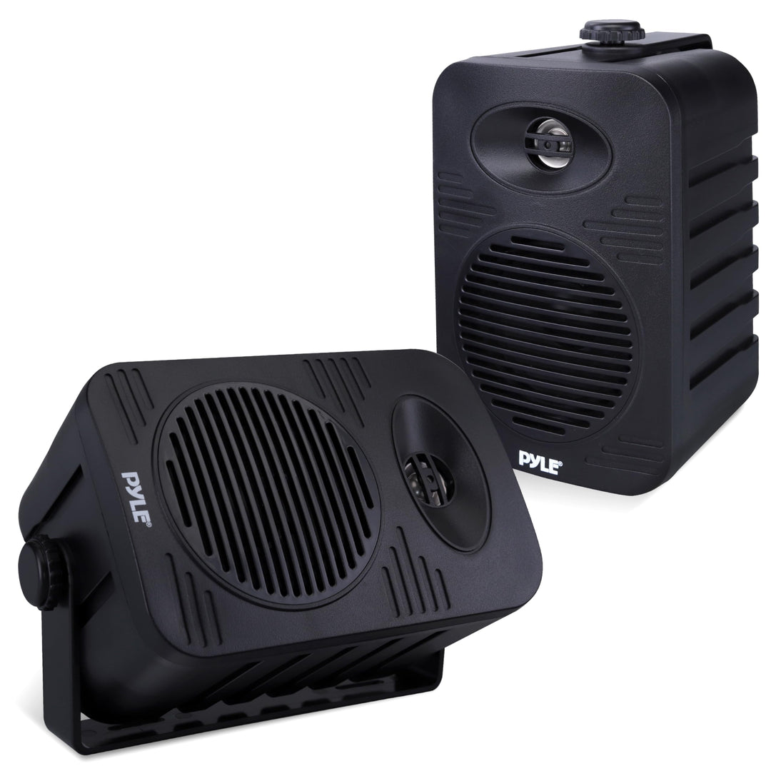 Pyle Lautsprecher Set Outdoor Indoor – 300W 4” 2-Wege Boxen wasserdicht Full Range Stereo Sound, Wet