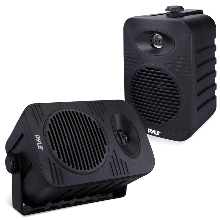 Pyle Lautsprecher Set Outdoor Indoor – 300W 4” 2-Wege Boxen wasserdicht Full Range Stereo Sound, Wet