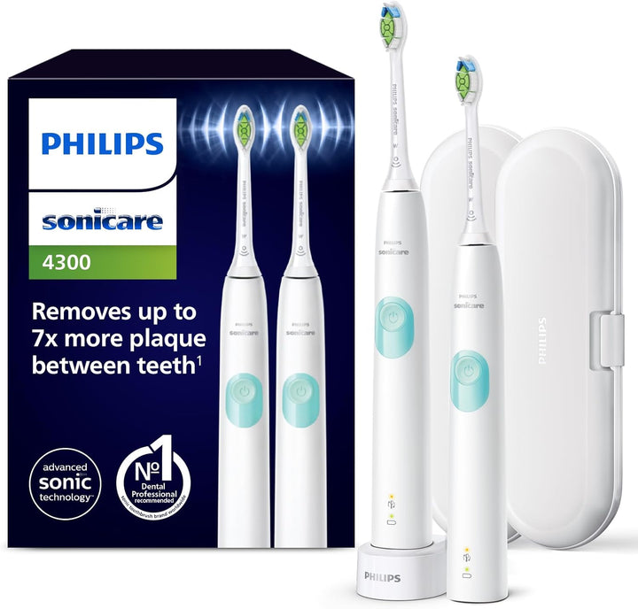 Philips Sonicare ProtectiveClean 4300 elektrische Zahnbürste, Schallzahnbürste mit zwei Intensitätss