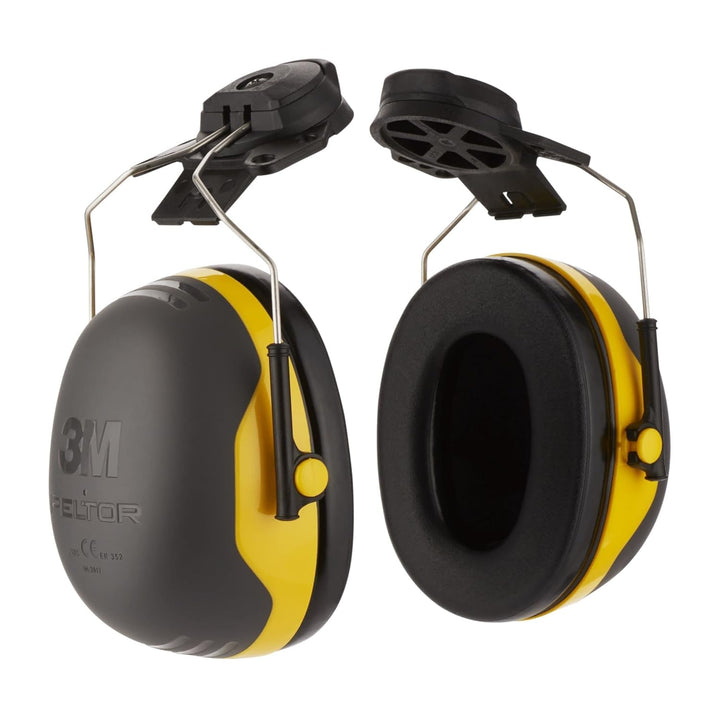 3M Peltor Komfort-Kapselgehörschutz für Helm X2P3E (94 bis 105 dB), Gelb Helmbefestigung Single, Hel