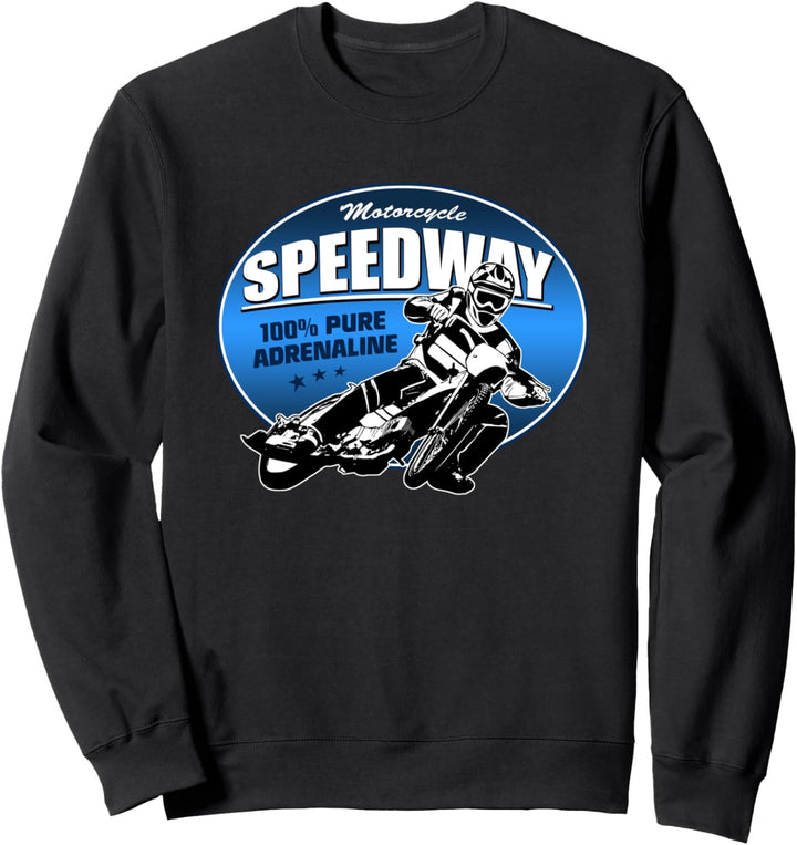 Speedway Bahnsport Motorradrennen Rennfahrer Sweatshirt