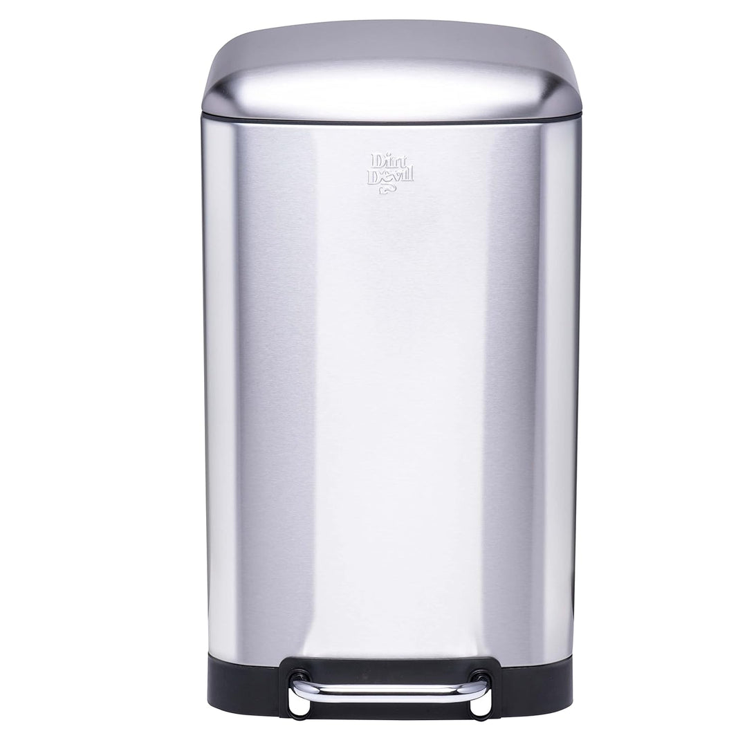 Dirt Devil Tretmülleimer 30L – Mülleimer Küche mit Soft Close – Abfalleimer aus Edelstahl – Herausne