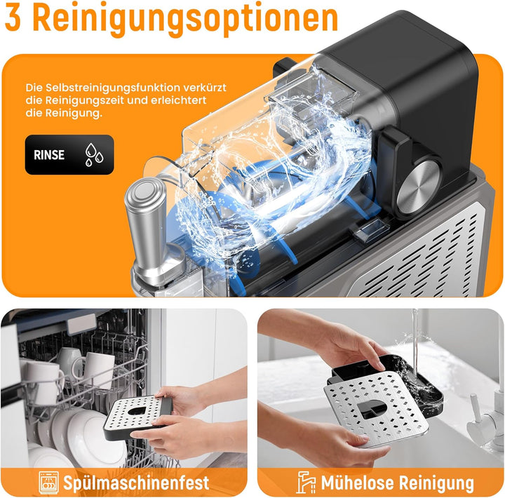 Slush Maschine – 2,5 L Eismaschine & Slushie Maschine für Zuhause, mit LED-Display, 6 voreingestellt