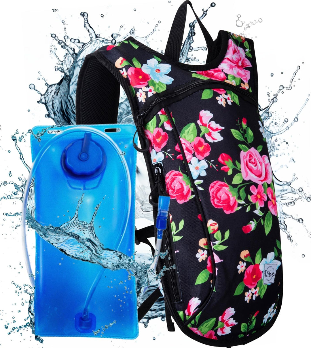 Vibe Festival Gear Trinkrucksack aus Recyceltem Polyester – 2 L Blase für Damen und Herren