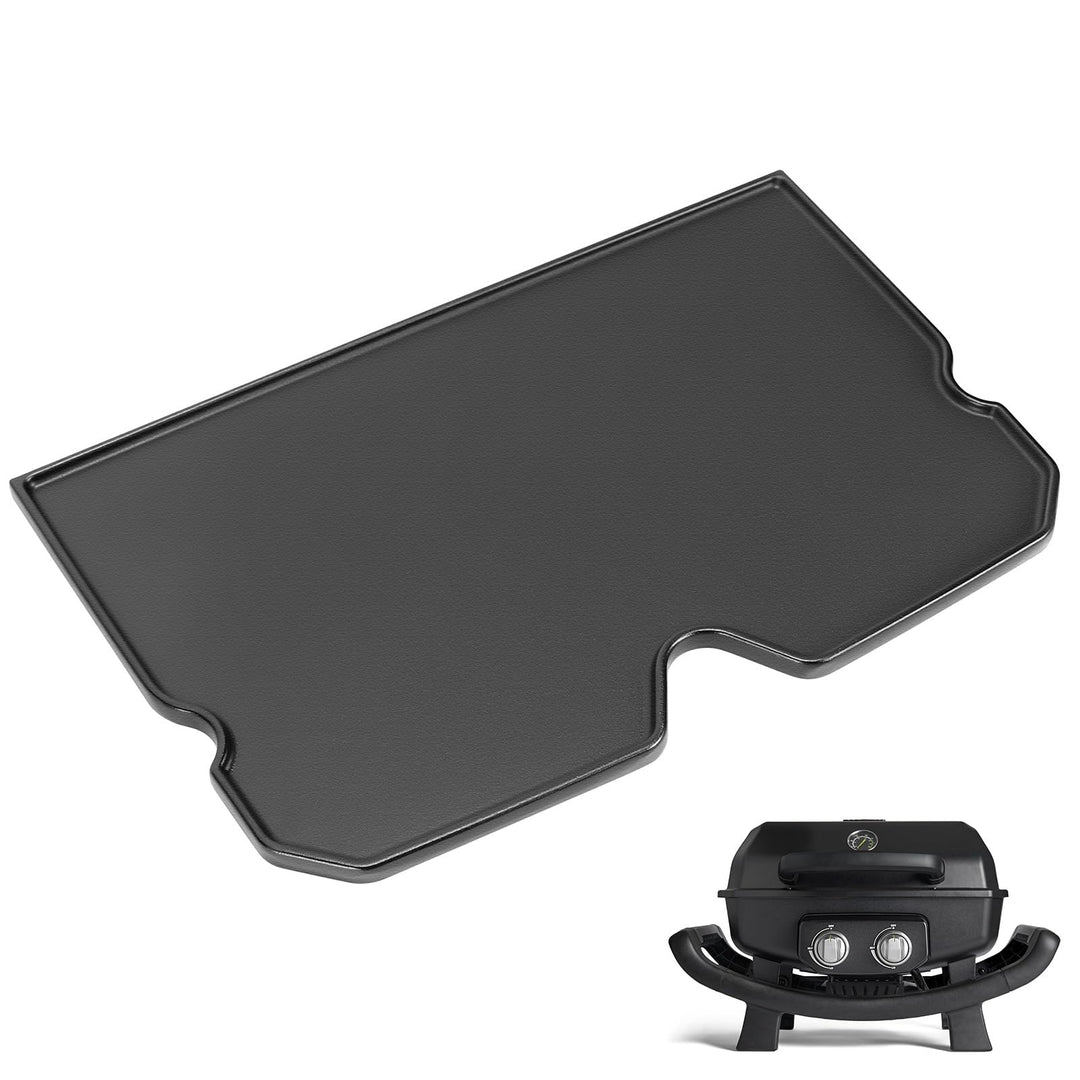 Denmay Gusseisen Grillplatte für Burnhard Wayne 2-Brenner, 36,5 x 23,3cm Gusseisen Grillpfanne Ersat
