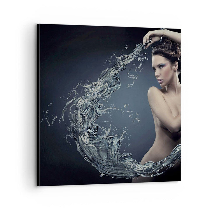 Bilder auf Leinwand Weiblich modell posieren schön Leinwandbild 60x60cm Wandbilder Dekoration Wohnzi