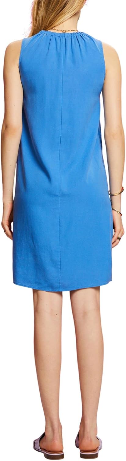 ESPRIT Damen Kleid XS 410/Bright Blue, XS 410/Bright Blue