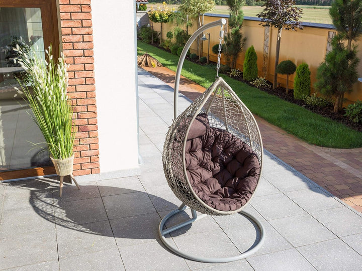 PillowPrim Hängesessel Kissen, Auflage für Polyrattan/Rattan Hängeschaukel, Polster, Hängekorb, Scha
