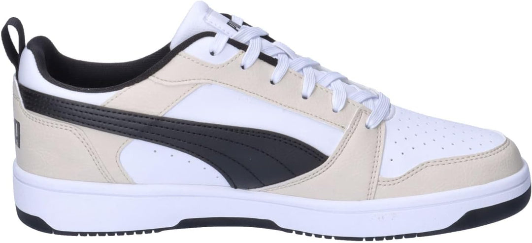 PUMA Herren Rebound V6 Low Leichtathletik-Schuh 36 EU Alpine Snow New Navy Puma White, 36 EU Alpine