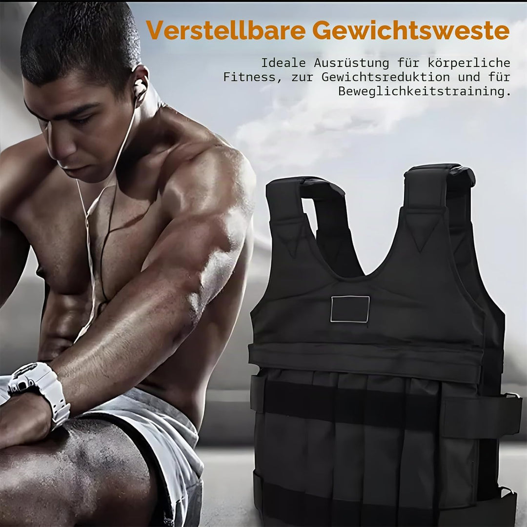 Einstellbare maximale Belastung 20 kg Gewichtsweste 12 Beutel Fitnessstudio Laufen Fitness Sporttrai