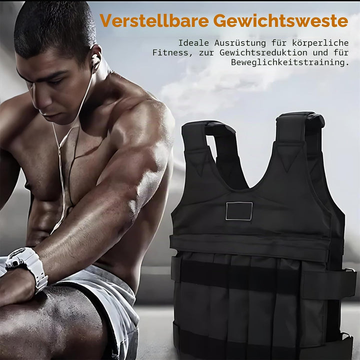 Einstellbare maximale Belastung 20 kg Gewichtsweste 12 Beutel Fitnessstudio Laufen Fitness Sporttrai