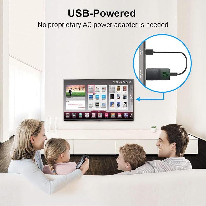 DDMALL 4K HDMI-Videodecoder zur Dekodierung von Netzwerkstreams, 2160p60 WiFi-Decoder zur Dekodierun