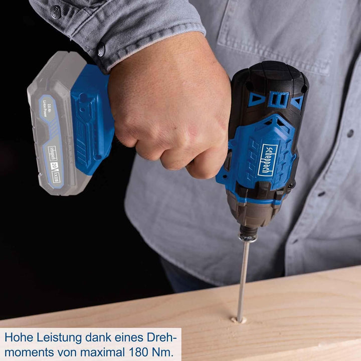 Scheppach Akku-Schlagschrauber C-ID180-X 20V Akkuschrauber | Drehmoment 180Nm | Schlagzahl 3600bpm |