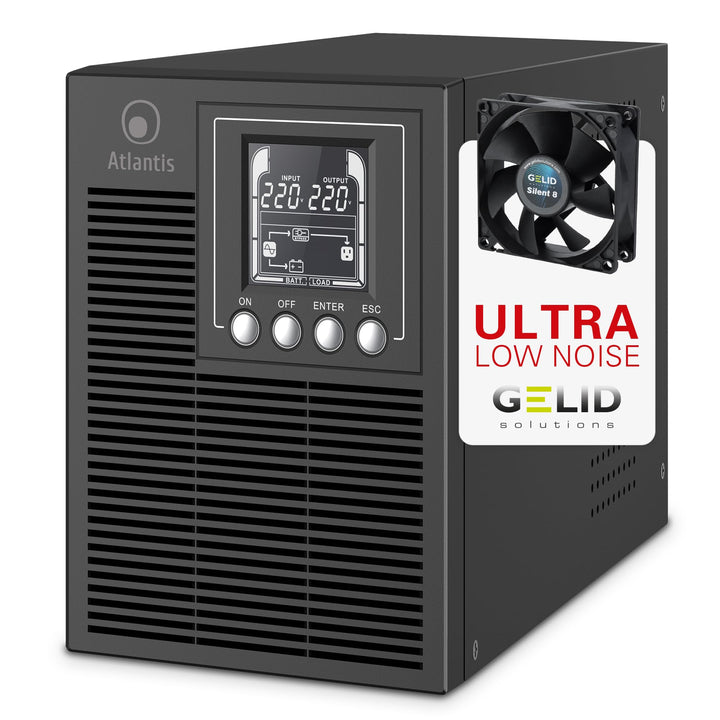 Atlantis A03-OP1002XLN UPS OnLine 88% Leiser unterbrechungsfreie Stromversorgung Server Doppelwandle
