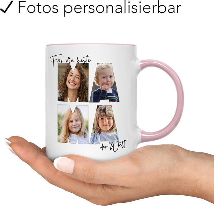 Mama Fototasse mit eigenem Bild Beste Mama Tasse personalisiertes Muttertagsgeschenk Muttertag Beche