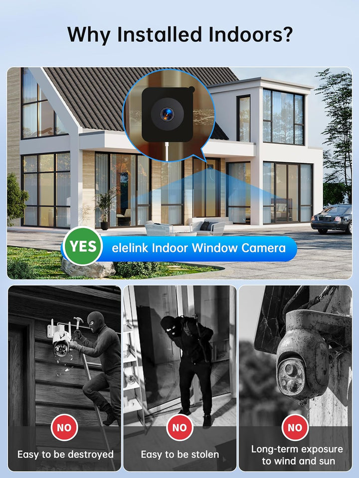 2K Fensterkamera Innen, Dual‑Band WLAN Überwachungskamera Innen,Mini Kamera Weiss 1 Stück, Weiss 1 S