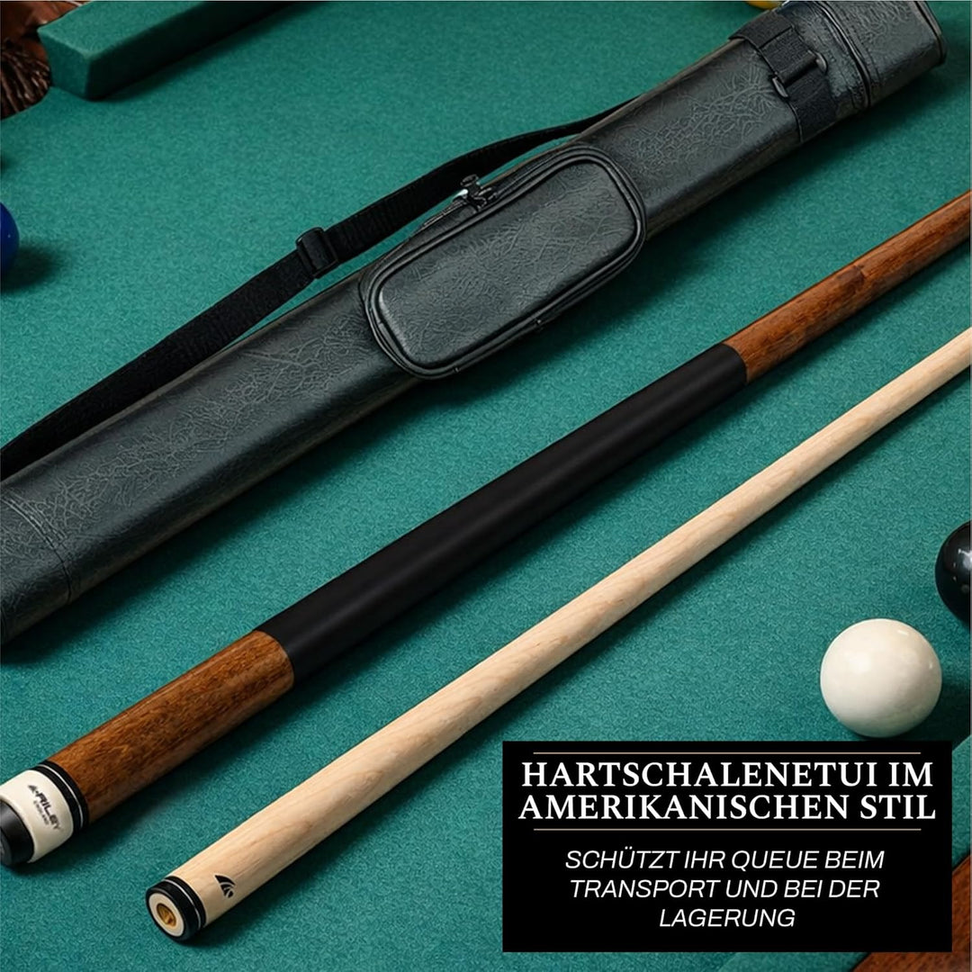 Riley Amerikanischer Billardqueue mit Kunstleder-Griffabschnitt, 58 (147 cm), 13 mm Spitze Mittlere