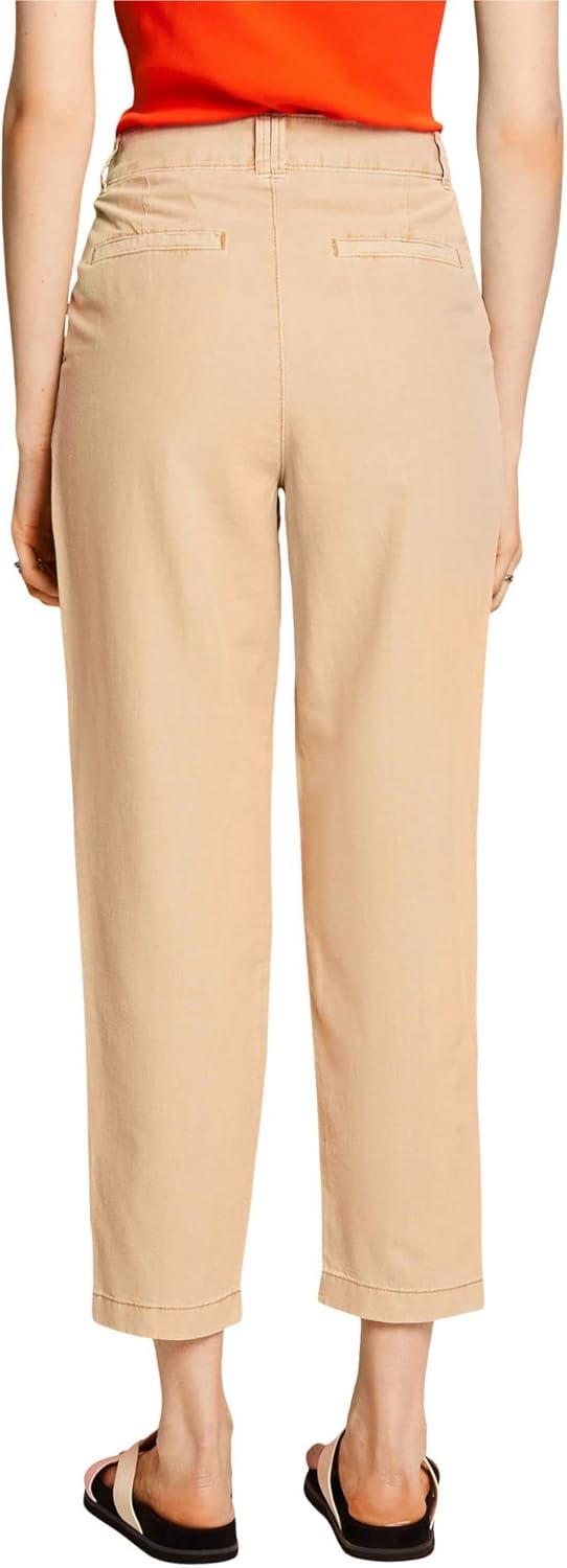 ESPRIT Damen Hose 30 285/Sand, 30 285/Sand
