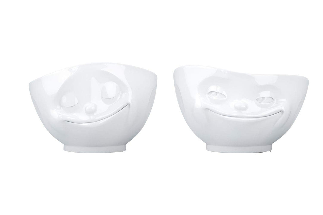 Fiftyeight Schalen Set, 2-er Set glücklich + grinsend Müslischale