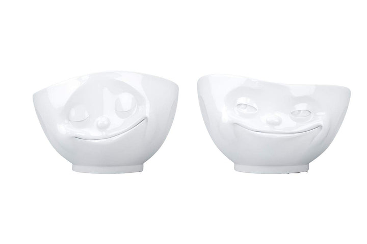 Fiftyeight Schalen Set, 2-er Set glücklich + grinsend Müslischale