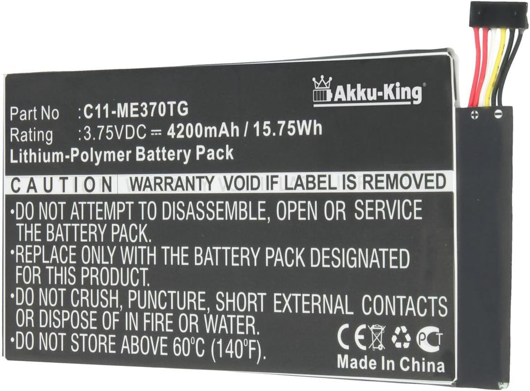 Akku-King Akku kompatibel mit Asus C11-ME370TG - Li-Polymer 4200mAh - für ME370TG