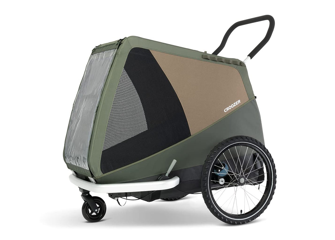 Croozer Unisex – Erwachsene Dog TammoMoss Green Hundeanhänger, Grün, Einheitsgrösse für alle