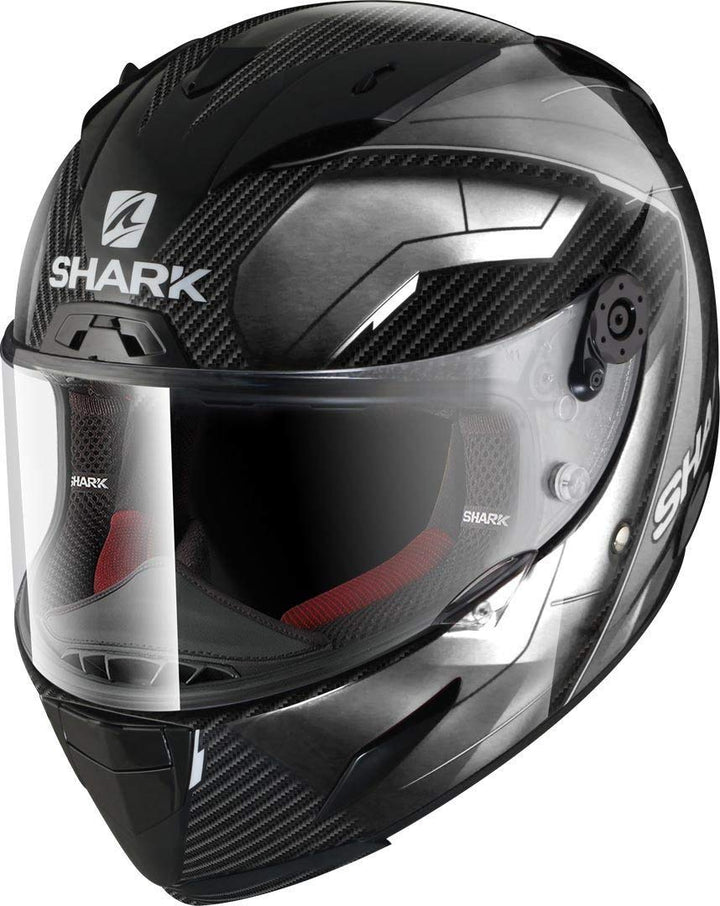 Shark Race-R Pro Carbon Deager Motorradhelm Noir/Blanc M, Noir/Blanc M
