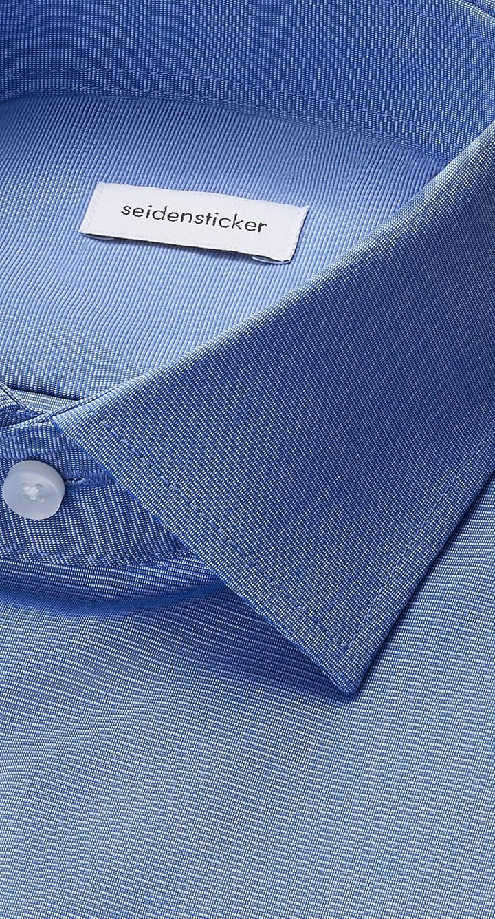 Seidensticker Herren Men Regular Shortsleeve Businesshemd 38 Mittelblau(003001), 38 Mittelblau(00300
