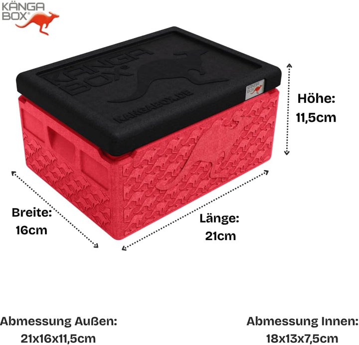 Mini Thermobox kalt & warm 1,5L – Ideal als Lunchbox oder Brotdose - Ultraleicht & perfekt schliesse
