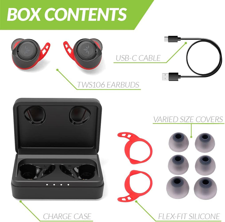 Avantree TW106 Bluetooth Sport Kopfhörer 5.0 IPX7 Kabellos Kopfhörer In Ear Sport fürs Fitness Jogge