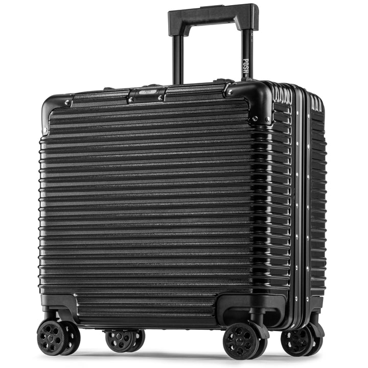 POSH Piloten Koffer Handgepäck Hartschale - Aluminium Rahmen & Schnappverschluss - 37L Business 45x4