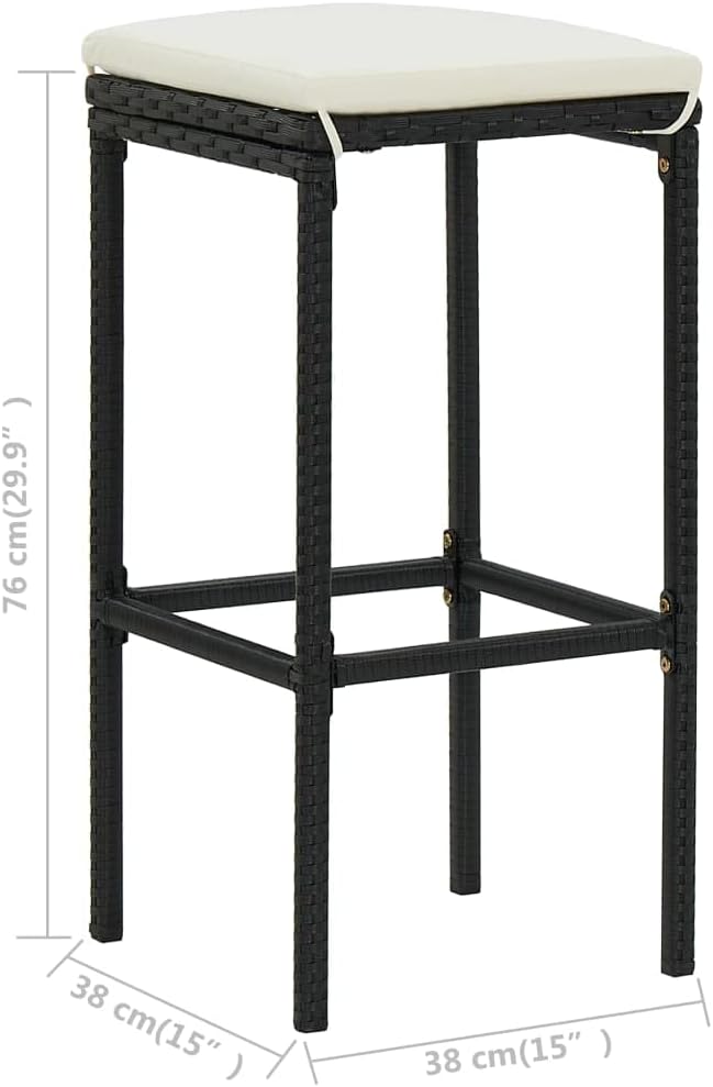vidaXL 6X Barhocker mit Kissen Barstuhl Tresenhocker Küchenhocker Thekenhocker Tresenstuhl Thekenstu