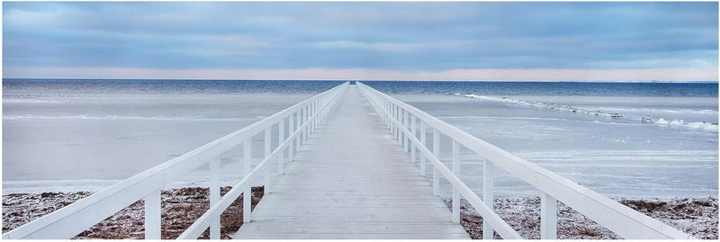 Top Leinwandbild Maritim - Panorama 50 x 150cm, Brücke in Schweden 50cm x 150cm Brücke in Schweden,